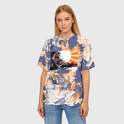 Футболка оверсайз женская Самурай Чамплу, цвет: 3D-принт — фото 2