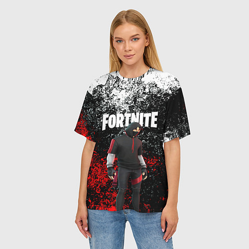 Женская футболка оверсайз IKONIK FORTNITE / 3D-принт – фото 3