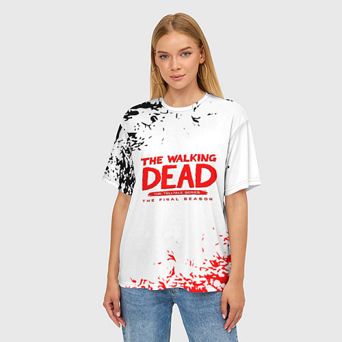 Женская футболка оверсайз Ходячие мертвецы / 3D-принт – фото 3
