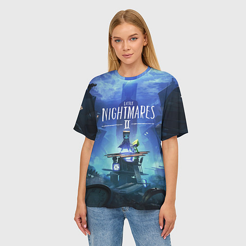 Женская футболка оверсайз Little Nightmares 2 / 3D-принт – фото 3