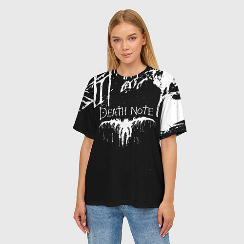 Женская футболка оверсайз Death Note / 3D-принт – фото 3