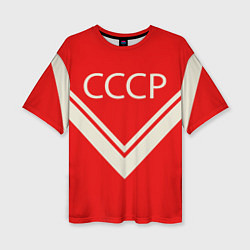 Женская футболка оверсайз СССР хоккейная форма
