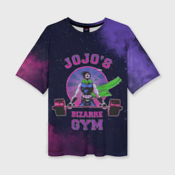 Футболка оверсайз женская JoJo’s Bizarre Adventure Gym, цвет: 3D-принт