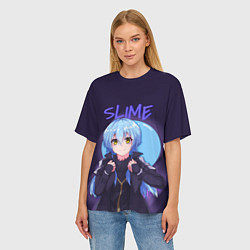 Футболка оверсайз женская Slime, цвет: 3D-принт — фото 2