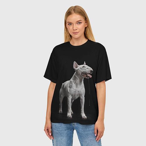 Женская футболка оверсайз Bully / 3D-принт – фото 3