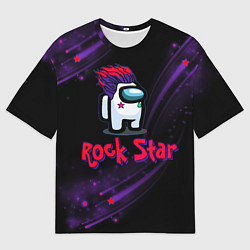 Футболка оверсайз женская Among Us Rock Star, цвет: 3D-принт