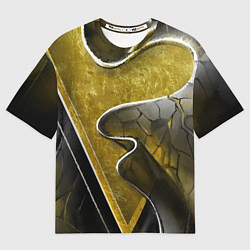 Футболка оверсайз женская Золотой треугольник, цвет: 3D-принт