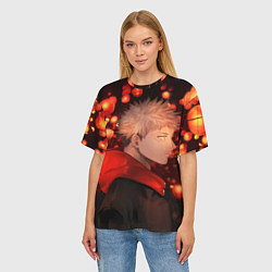 Футболка оверсайз женская Итадори, цвет: 3D-принт — фото 2