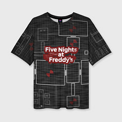 Футболка оверсайз женская Five Nights At Freddy, цвет: 3D-принт