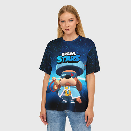 Женская футболка оверсайз Генерал Гавс brawl stars / 3D-принт – фото 3