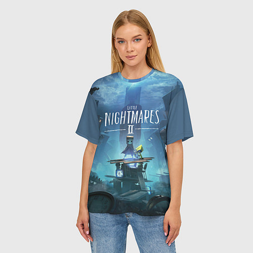 Женская футболка оверсайз Little Nightmares 2 / 3D-принт – фото 3