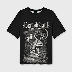Футболка оверсайз женская Korpiklaani, цвет: 3D-принт