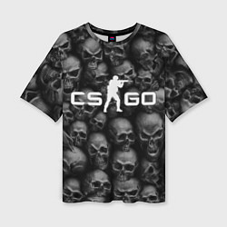 Футболка оверсайз женская CS:GO Catacombs Катакомбы, цвет: 3D-принт