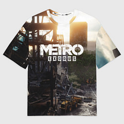Футболка оверсайз женская Metro Exodus, цвет: 3D-принт