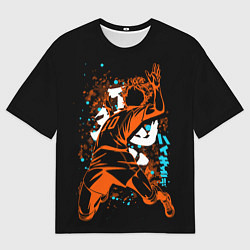 Футболка оверсайз женская ВОЛЕЙБОЛ!! HAIKYUU!!, цвет: 3D-принт