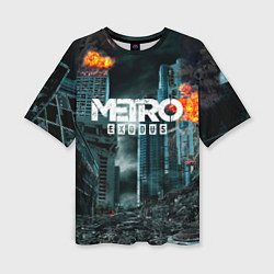 Футболка оверсайз женская Metro Exodus, цвет: 3D-принт