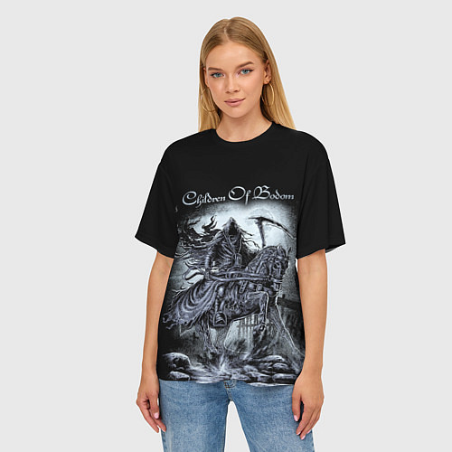 Женская футболка оверсайз Children of Bodom / 3D-принт – фото 3