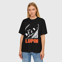 Футболка оверсайз женская Lupin - Сериал Люпен, цвет: 3D-принт — фото 2