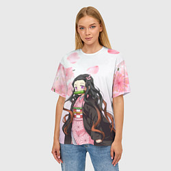 Футболка оверсайз женская НЕЗУКА NEZUKO, цвет: 3D-принт — фото 2