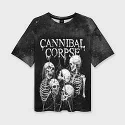 Футболка оверсайз женская Cannibal Corpse, цвет: 3D-принт