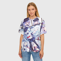 Футболка оверсайз женская Kantai Collection: Hibiki, цвет: 3D-принт — фото 2