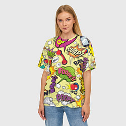 Футболка оверсайз женская Комикс, цвет: 3D-принт — фото 2
