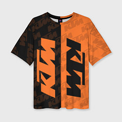 Футболка оверсайз женская KTM КТМ Z, цвет: 3D-принт