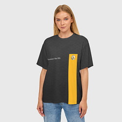 Футболка оверсайз женская Renault, цвет: 3D-принт — фото 2