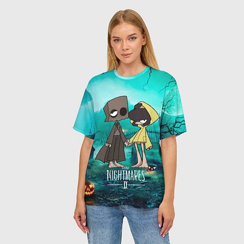 Женская футболка оверсайз Little Nightmares 2 / 3D-принт – фото 3