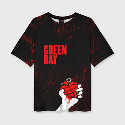 Футболка оверсайз женская Green day, цвет: 3D-принт