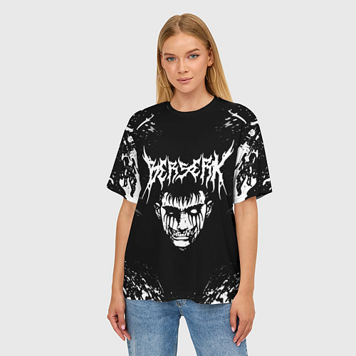 Женская футболка оверсайз BERSERK БЕРСЕРК / 3D-принт – фото 3