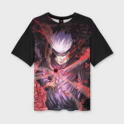 Футболка оверсайз женская Магическая битва, цвет: 3D-принт