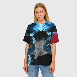 Футболка оверсайз женская Solo leveling Manga, цвет: 3D-принт — фото 2