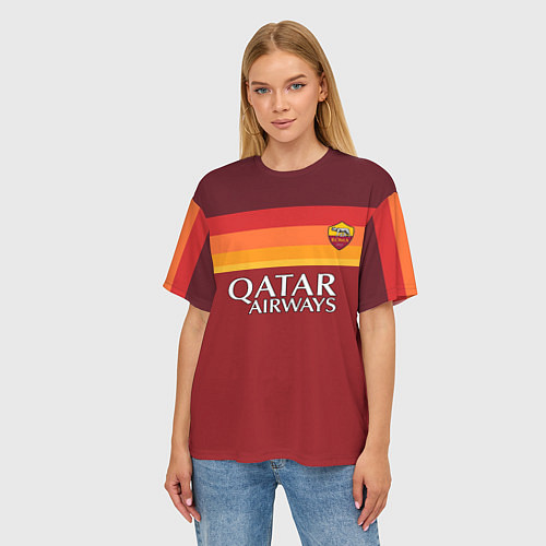 Женская футболка оверсайз Мхитарян футболка Рома / 3D-принт – фото 3