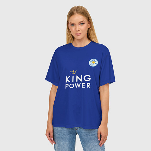Женская футболка оверсайз №9 Leicester City / 3D-принт – фото 3