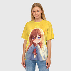 Футболка оверсайз женская Пять невест, цвет: 3D-принт — фото 2