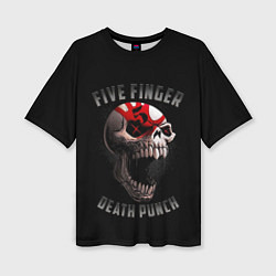 Футболка оверсайз женская Five Finger Death Punch 5FDP, цвет: 3D-принт