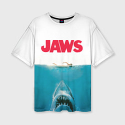 Футболка оверсайз женская Jaws 1975, цвет: 3D-принт