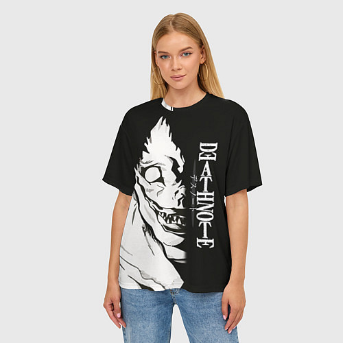 Женская футболка оверсайз Персонаж Рюк Death Note / 3D-принт – фото 3