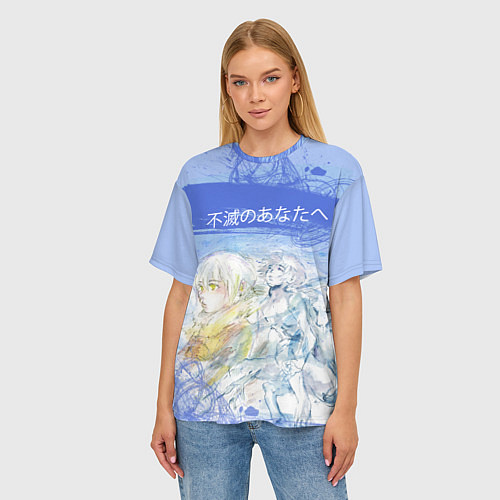 Женская футболка оверсайз Для тебя бессмертный / 3D-принт – фото 3