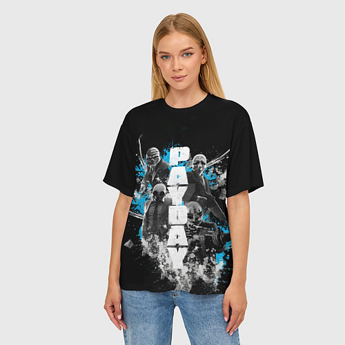 Женская футболка оверсайз Pay Day Brothers / 3D-принт – фото 3