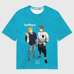 Футболка оверсайз женская Старшая Инаризаки Haikyuu!!, цвет: 3D-принт