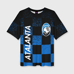 Футболка оверсайз женская FC ATALANTA ФК АТАЛАНТА, цвет: 3D-принт