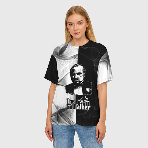 Женская футболка оверсайз Крёстный отец The Godfather / 3D-принт – фото 3