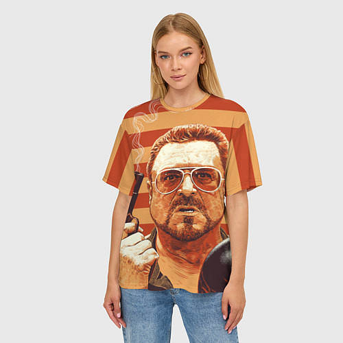 Женская футболка оверсайз Walter Sobchak / 3D-принт – фото 3