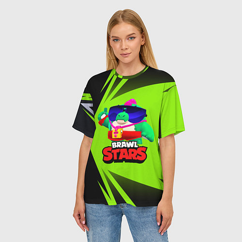 Женская футболка оверсайз Базз Buzz Brawl Stars / 3D-принт – фото 3