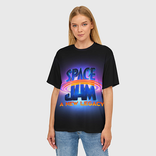 Женская футболка оверсайз Space Jam: A New Legacy / 3D-принт – фото 3