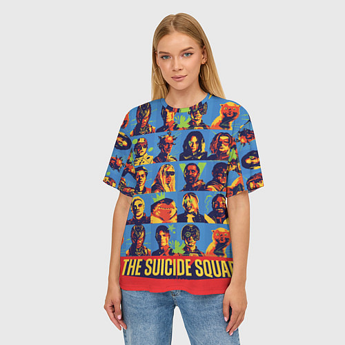 Женская футболка оверсайз The Suicide Squad / 3D-принт – фото 3