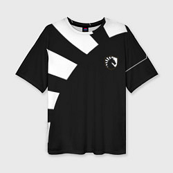 Футболка оверсайз женская Team Liquid Black Jersey pro 202223, цвет: 3D-принт