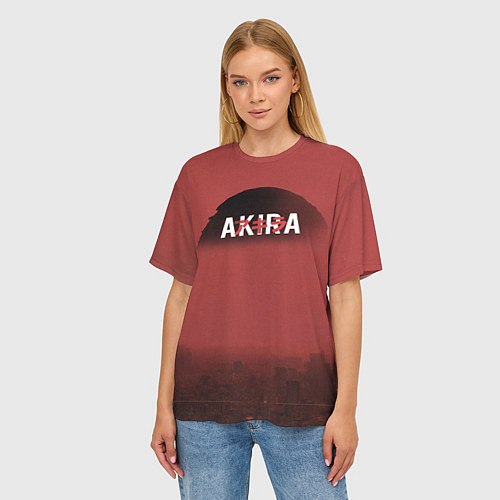 Женская футболка оверсайз Акира / 3D-принт – фото 3